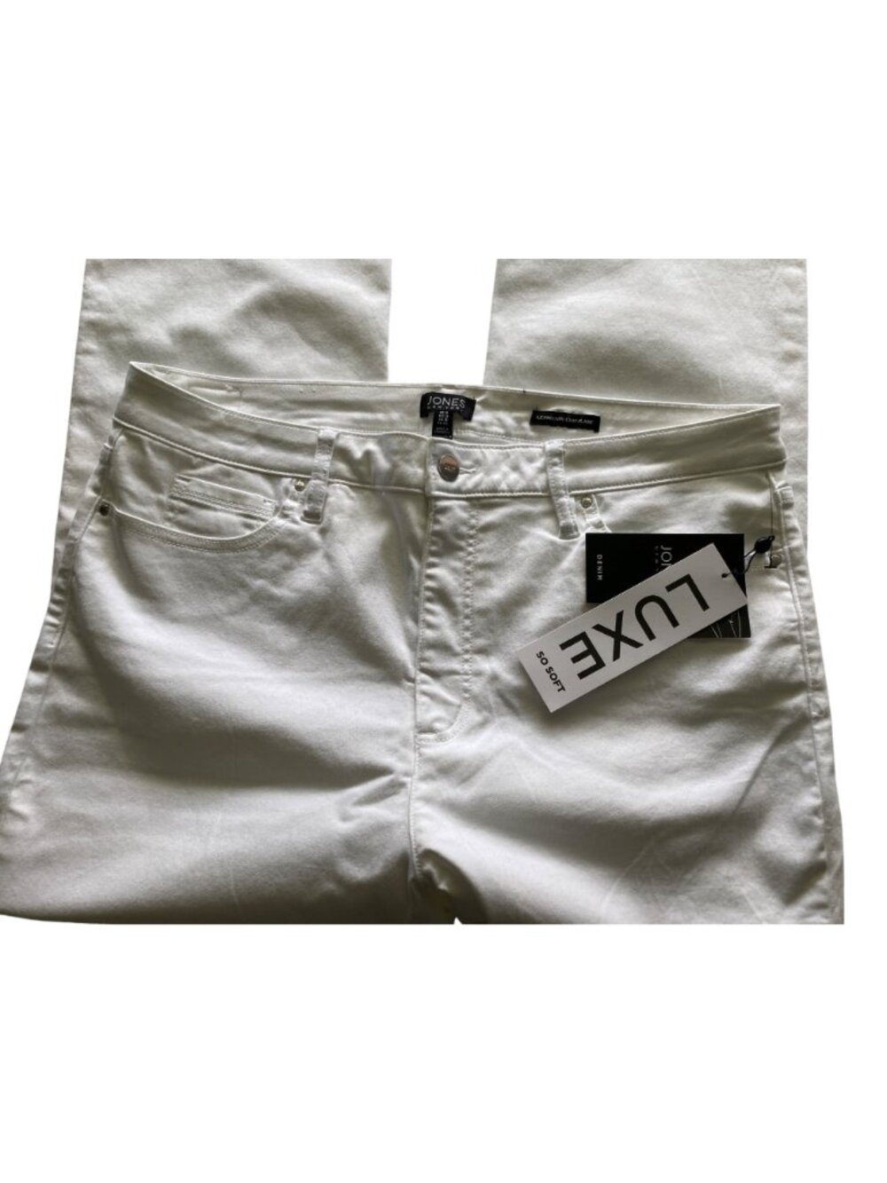 Jones Womens White Jeans Lexington White Flare 16 NWT - Picture 6 of 10